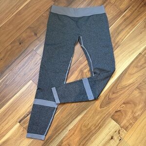Asics Charcoal and Light Gray Kids Leggings